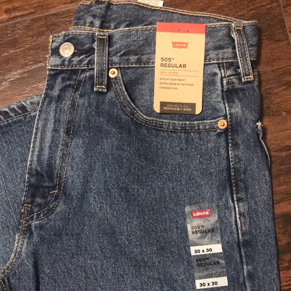 Levi's 30X30 Men's 505 Regular Straight Leg Jeans